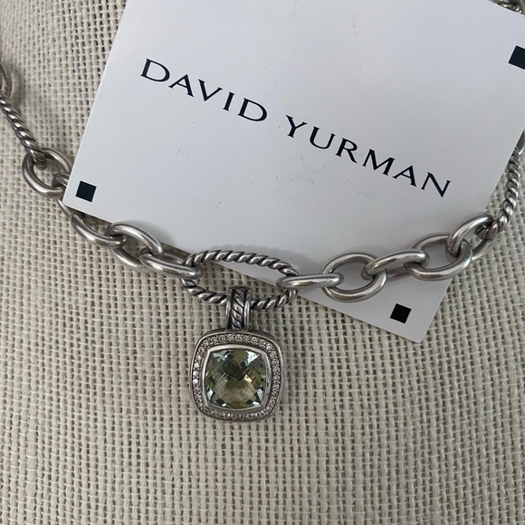 David Yurman Albion Prasiolite and Diamonds Enhancer - Picture 2 of 13